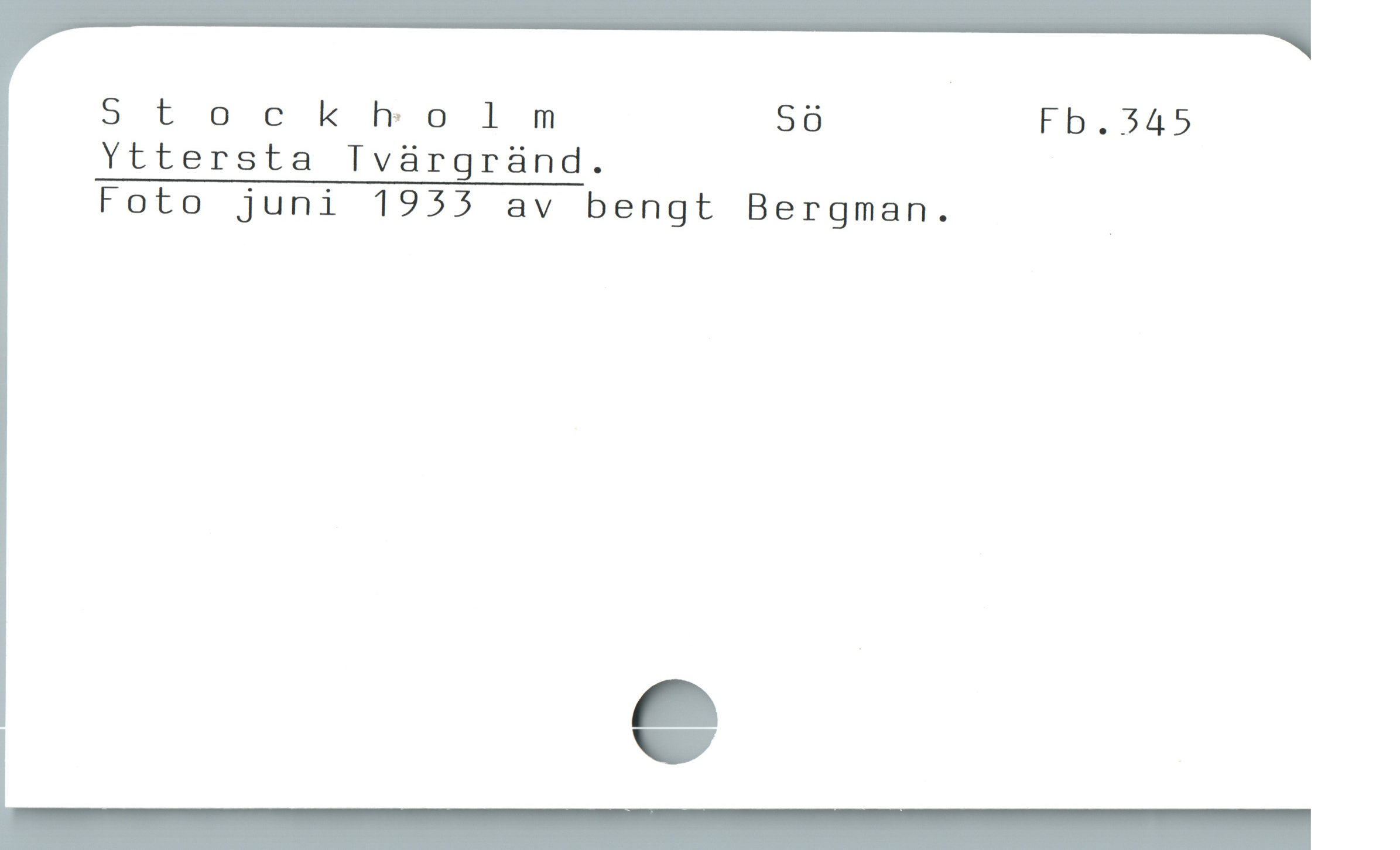 5tockholmm Sö Fb.545
Yttersta Tvärgränd.
Foto juni 1955 av bengt Bergman. |
_