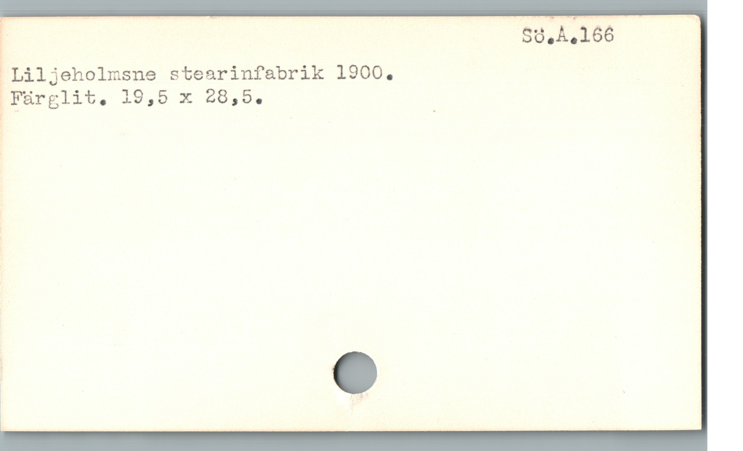  '- $5,4,166
Liljeholmsne stesrinfabrik 1900, |
Fürglit, 19,5 x 28,5. |
