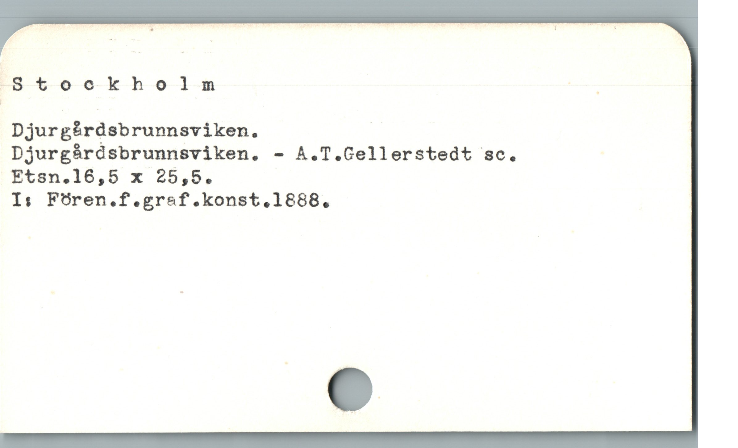 S t octkhot n R
Djurgårdsbrunnsviken. |
Djurgárdsbrunnsviken. - A.T.GCellerstedt sc.
Etsn.16,5 x 25,5.

I: F9ren.f.gresf.konst.1888.,
