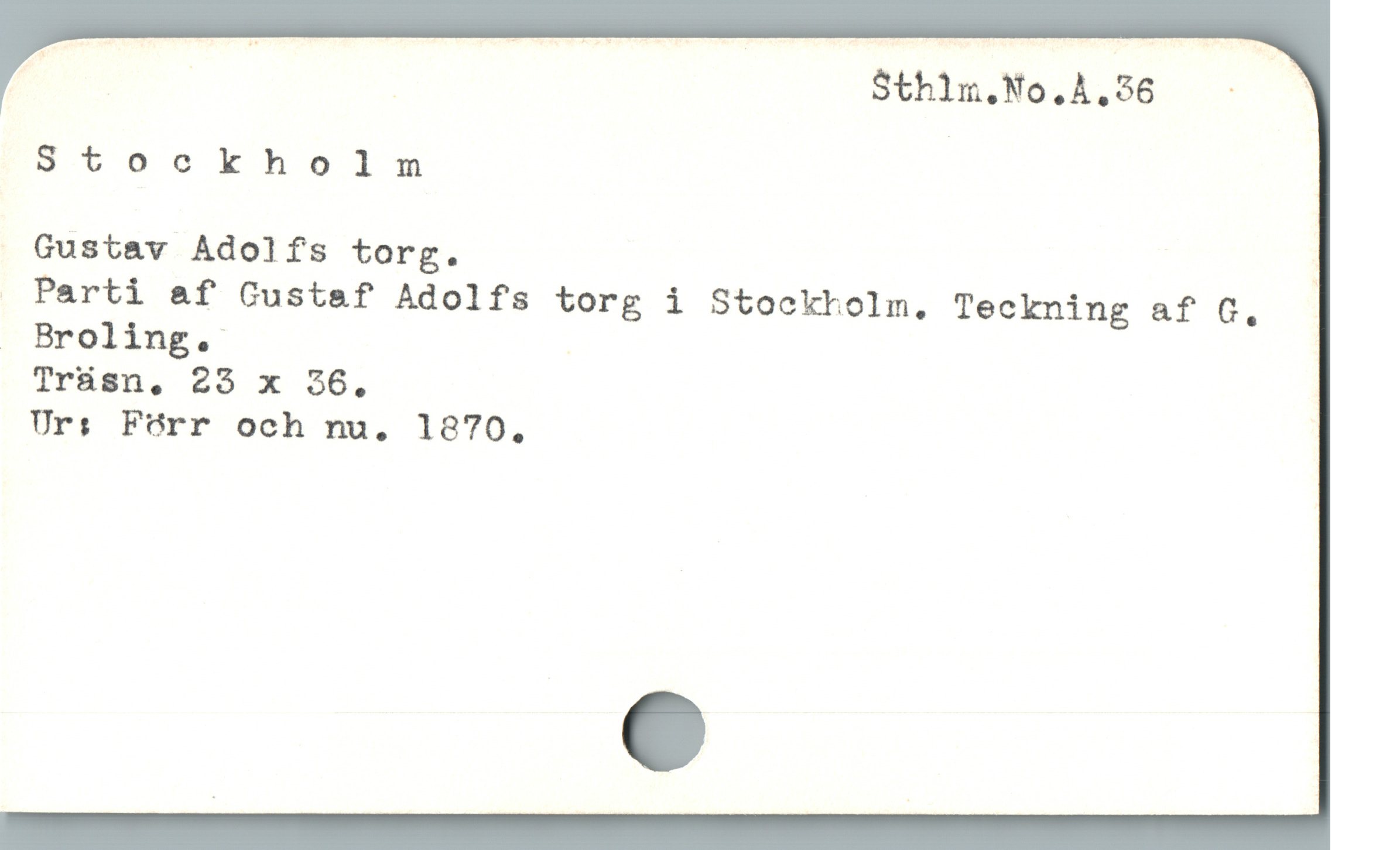  EV ! S$thim.No.A.36 - —

Stockholm

Gustav Adolfs torg. ;
o Parti af Gustaf Adolfs torg i Stocktolm, Teckning af G,

Trüásn,. 25 x 36,

Ur: Förr och nu. 19870,
