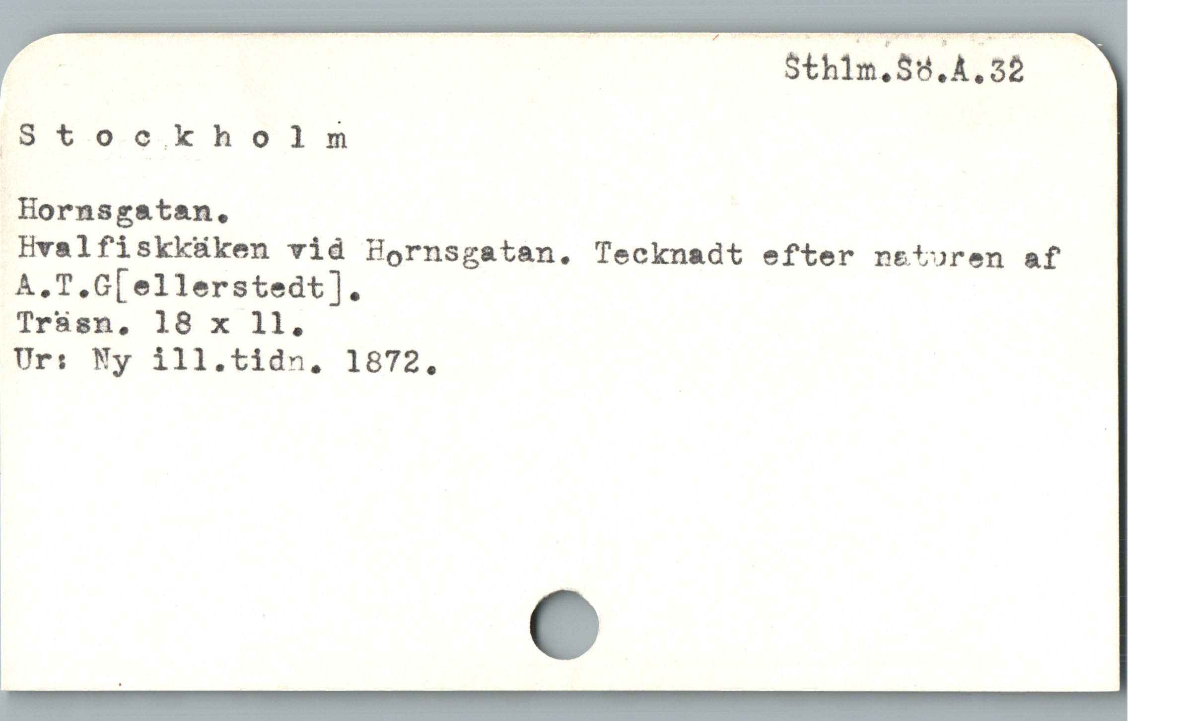  SR m S5th1m,85.4, 532
'Stoockholm
Hornsgatan.
Hvalfiskküken vid Hornsgatan. Tecknadt efter neturen af
A.T,G[ellerstedt].
Tr&sn, 18 x 11,
Ur: Ny ill.tidn. 1872.
