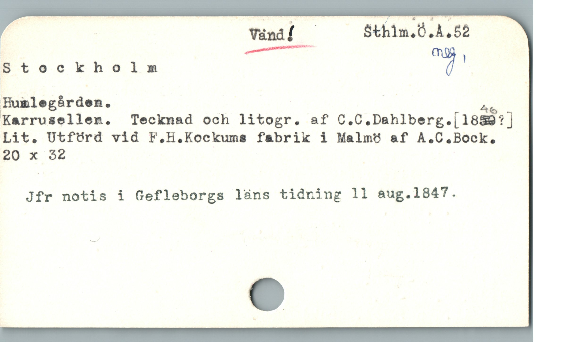  E | Venáí — $thim,0.4,52
1 EE !
Stockholm mDå
IF.[uialogårdou. | P
Karrusellen.  Tecknad och litogr. af C.C.Dahlberg.[1889:]
Lit. Utfürd vid F,H.Kockums fabrik i Malmö &f A.C.Bock.
20 x 32

Jfr notis i Gefleborgs läns tidning 11 8ug.1847.
