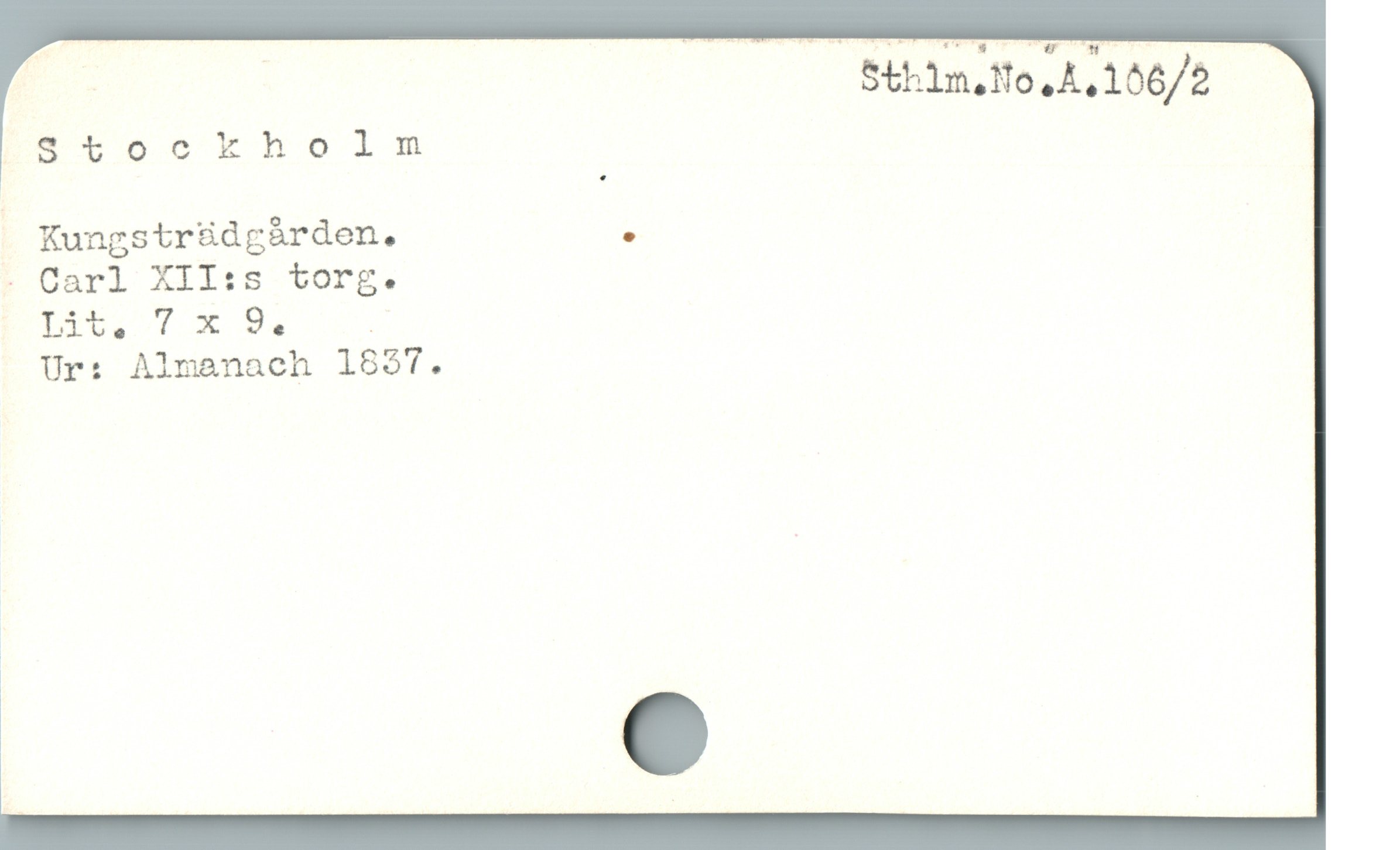  | 5t:1n,10,4,156/5
EU Tockholn
Kungstr&üdgàrden, .
* Carl XIlI:s torg.
E7 x 5 :
Ur: Almanach 1837.
|
