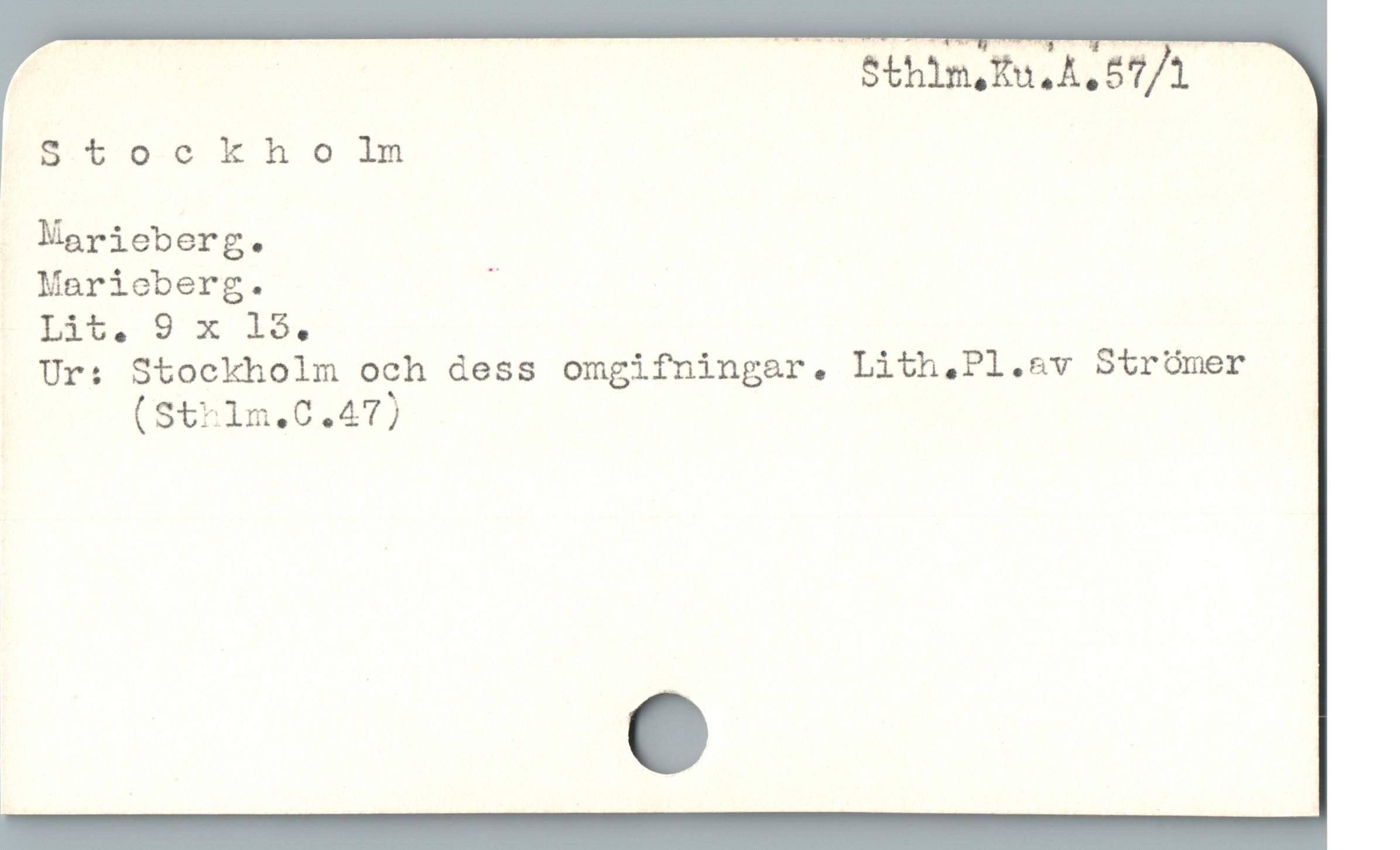  | m SthimfuLA,57/A -
t oc ER O IR
Marieberg.
Marieberg. j
Lit. 9 x 15.
Ur: Stockholm och dess omgifningar. Lith,Pl.esv Strómer
(Strlm.C.47)
w |
