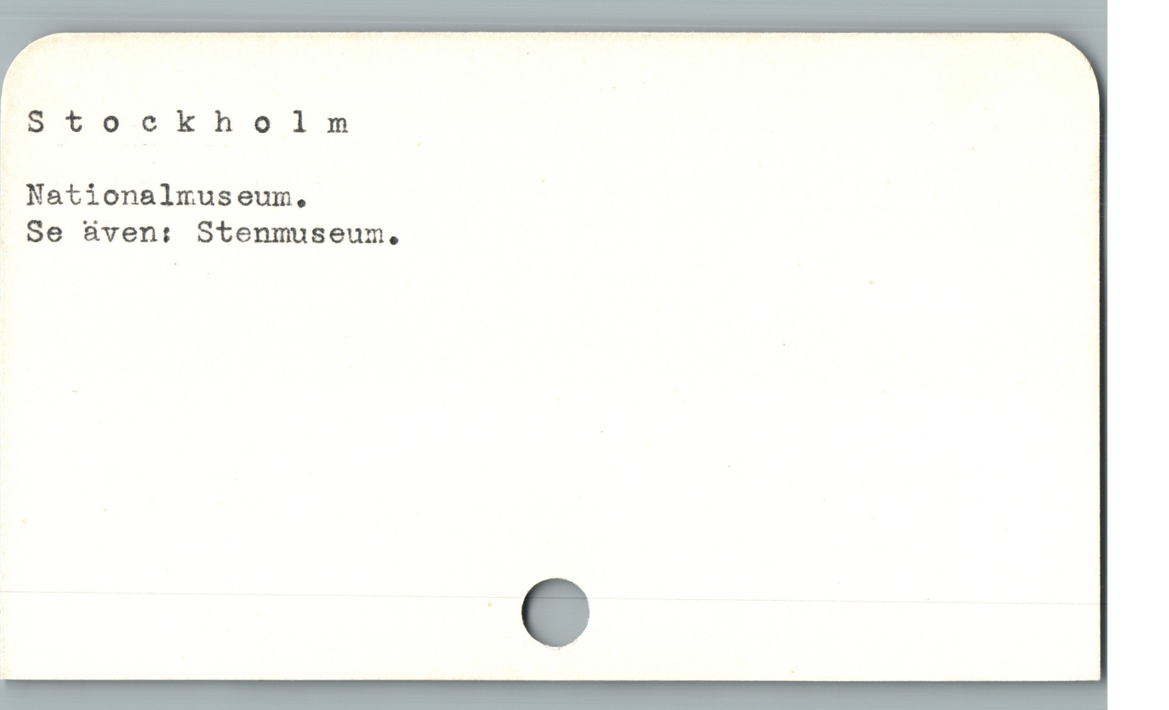  S 't ockholm
. Nationalmuseum, |
. Se B&ven: Stenmuseum.
