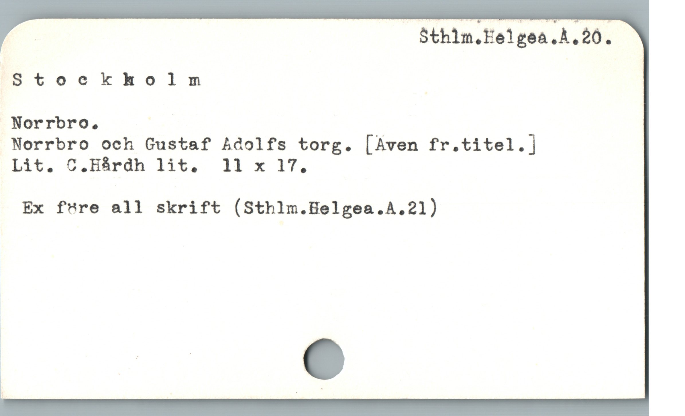  E S$thin.Ee!gea.A,20.
Ístockkolm
Norrbro,
Norrbro och Gustaf Adolfs torg. [Aven fr.titel.]
Lit. C.HÁrdh 1it, 11 x 17,
Ex f"re all skrift (Sthlm.Belgea.A.21)
i
