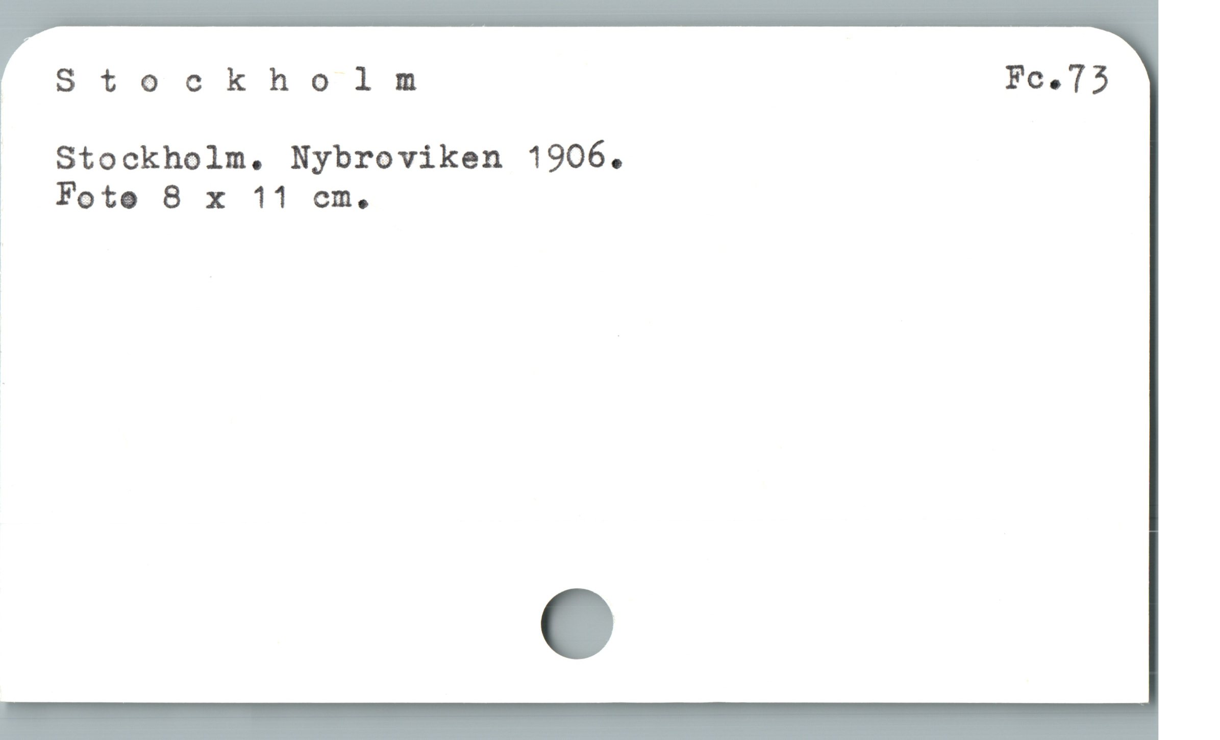  Stockholm Fc.75
Stockholm. Nybroviken 1906.
| J Fote 8 x 11 cm.
