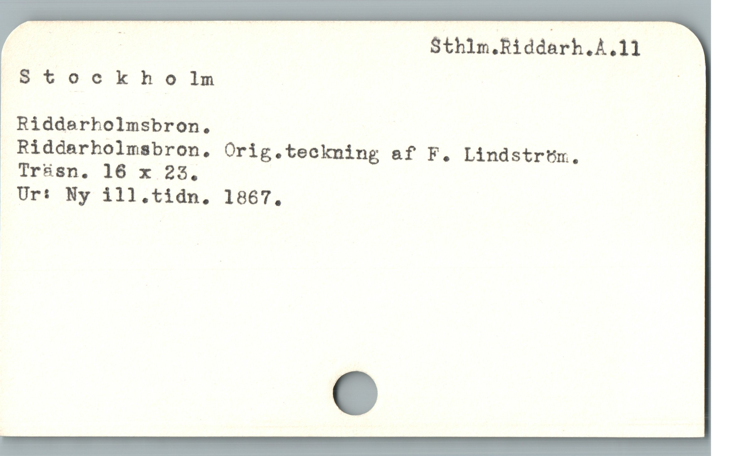  E Sthim.Riddarh.A.11
$tookho1lnm i
Riddarholmsbron, |
Riddarholmsbron, Orig.teckning af F. Lindström.

Trásn. 16 x 22,
Ur: Ny ill.tidn, 1867.
