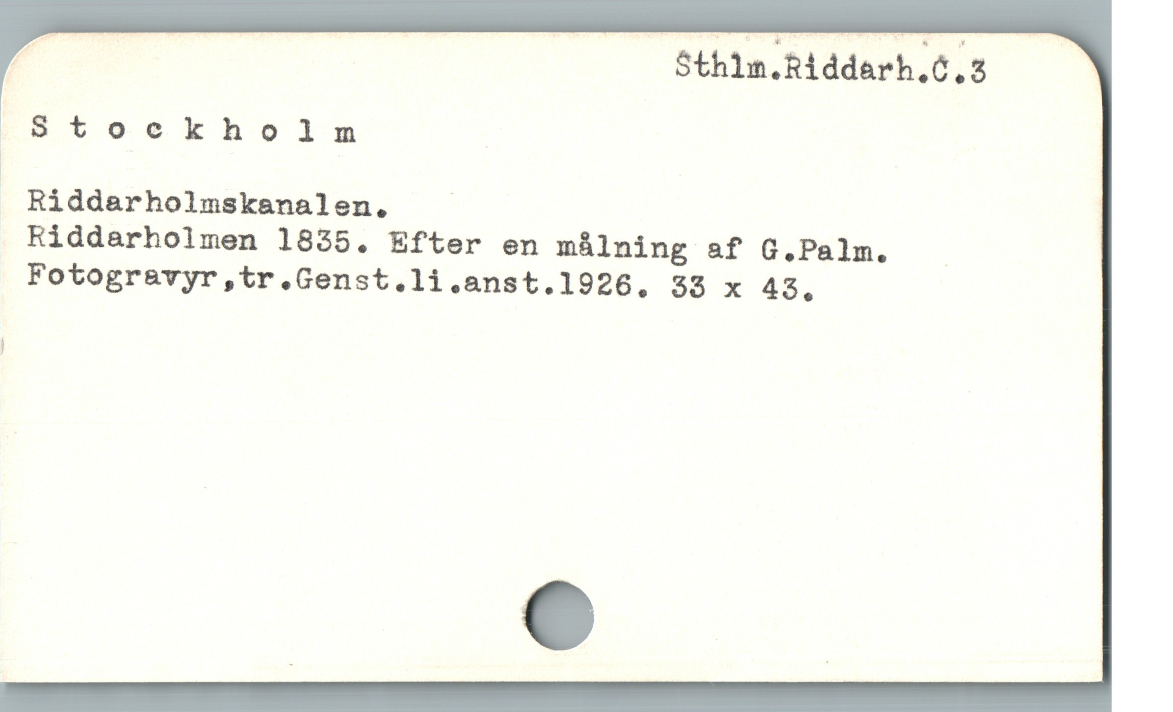  S | Sthlm.Riddarh.Ó.5 — —
|,8toekholnm
1
Riddarholmskanalen. —
Riddarholmen 1835. Efter en málning af G.Palm.
Fotogravyr,tr.Genst.li.anst.1926. 33 x 48,
|
