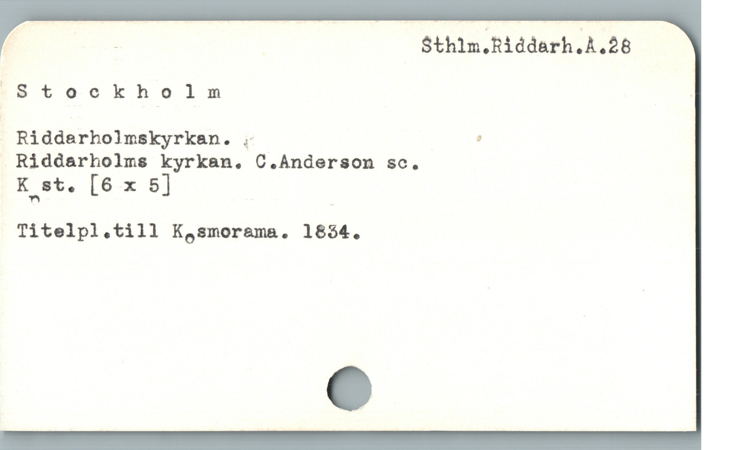  E — Sthlm.Riddarh.A.28
Stockholm |
Ridderholmskyrkan. . ,
 Ríiddarholms kyrkan. C.Anderson sc.

K st. [6-x 5]

n "

Titelpl.till Kjsmorama. 1854.
