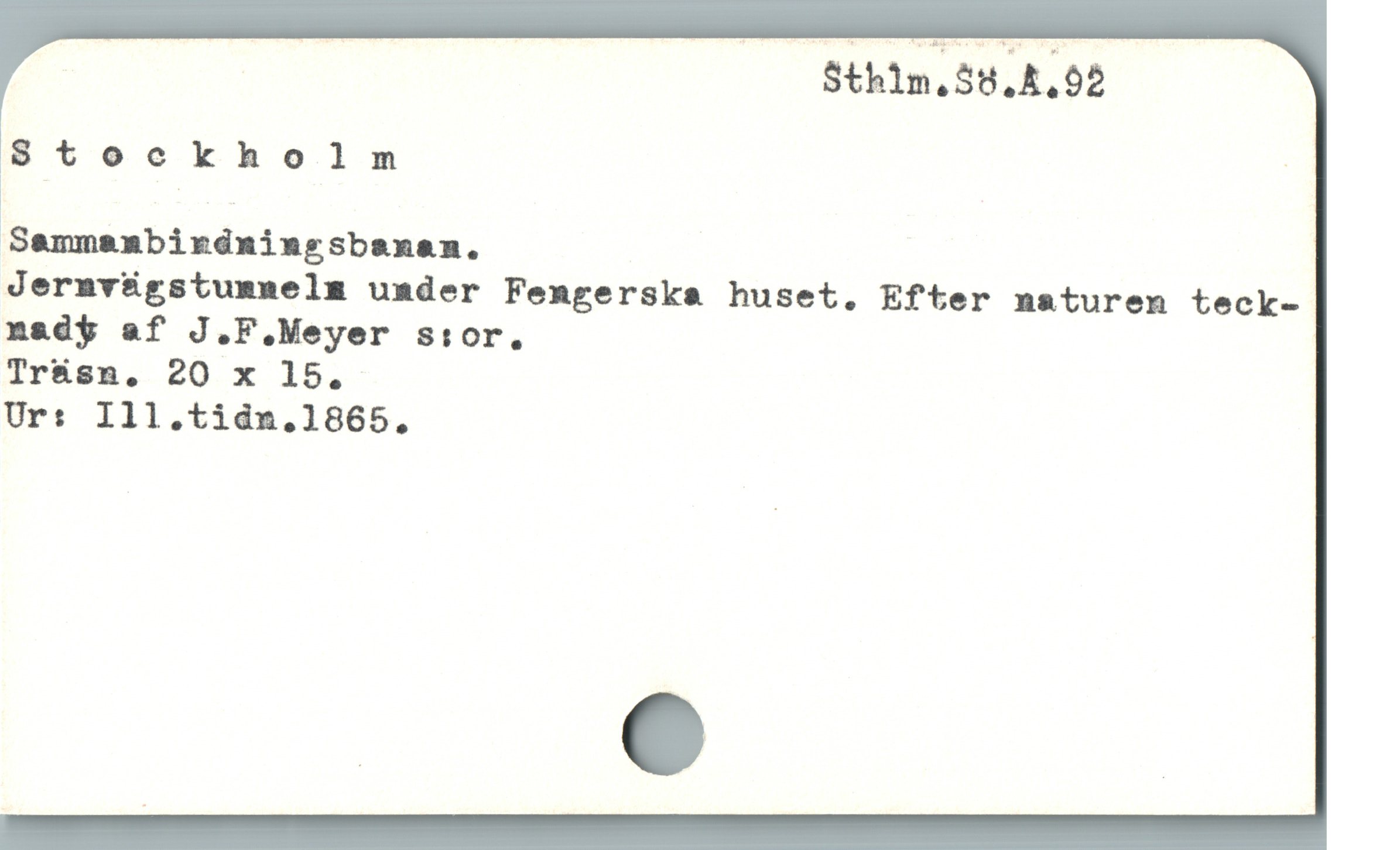  ! : Sthin.S8,,02
Stockholnm -
3Sammnnbininingsbunal.

Jermvügstumnelm umder Fengerska huset, Efter naturen teck-
nady af J.F.Meyer s:or.

Ir&sn. 20 x 15.

Ur: Ill.tidn.1865,
