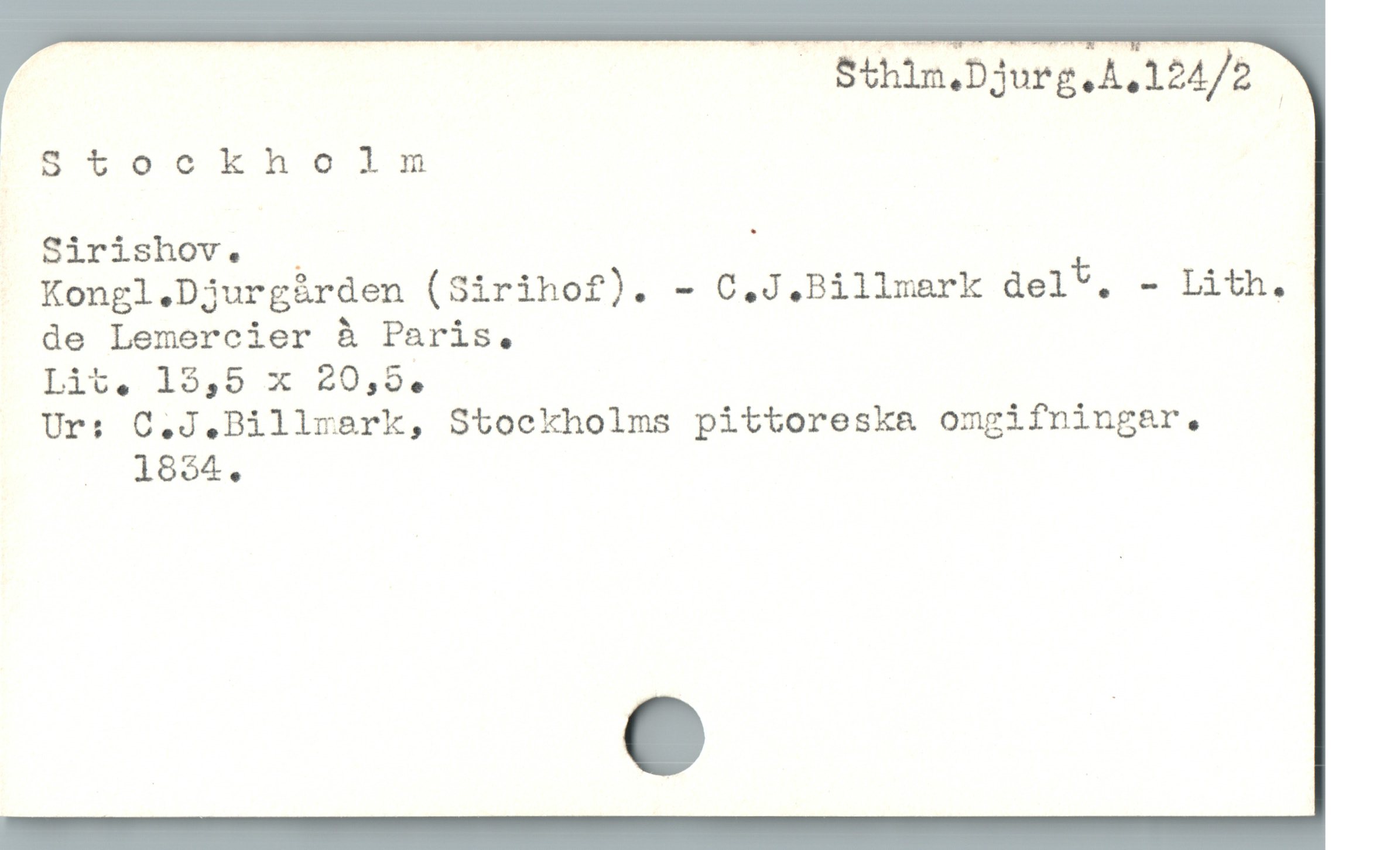  — Sthlm.Djurg.A.124/2 —
5t1500khoim
Sirishov. . ;
Kongl.Djurgírden (Sirihof). - C.J.Billmerk del'. - Lith.
de Lemercier & Paris,
Ur: C.J,.Billrark, Stockholms pittoresk& omgifningar.,
. 1854,

