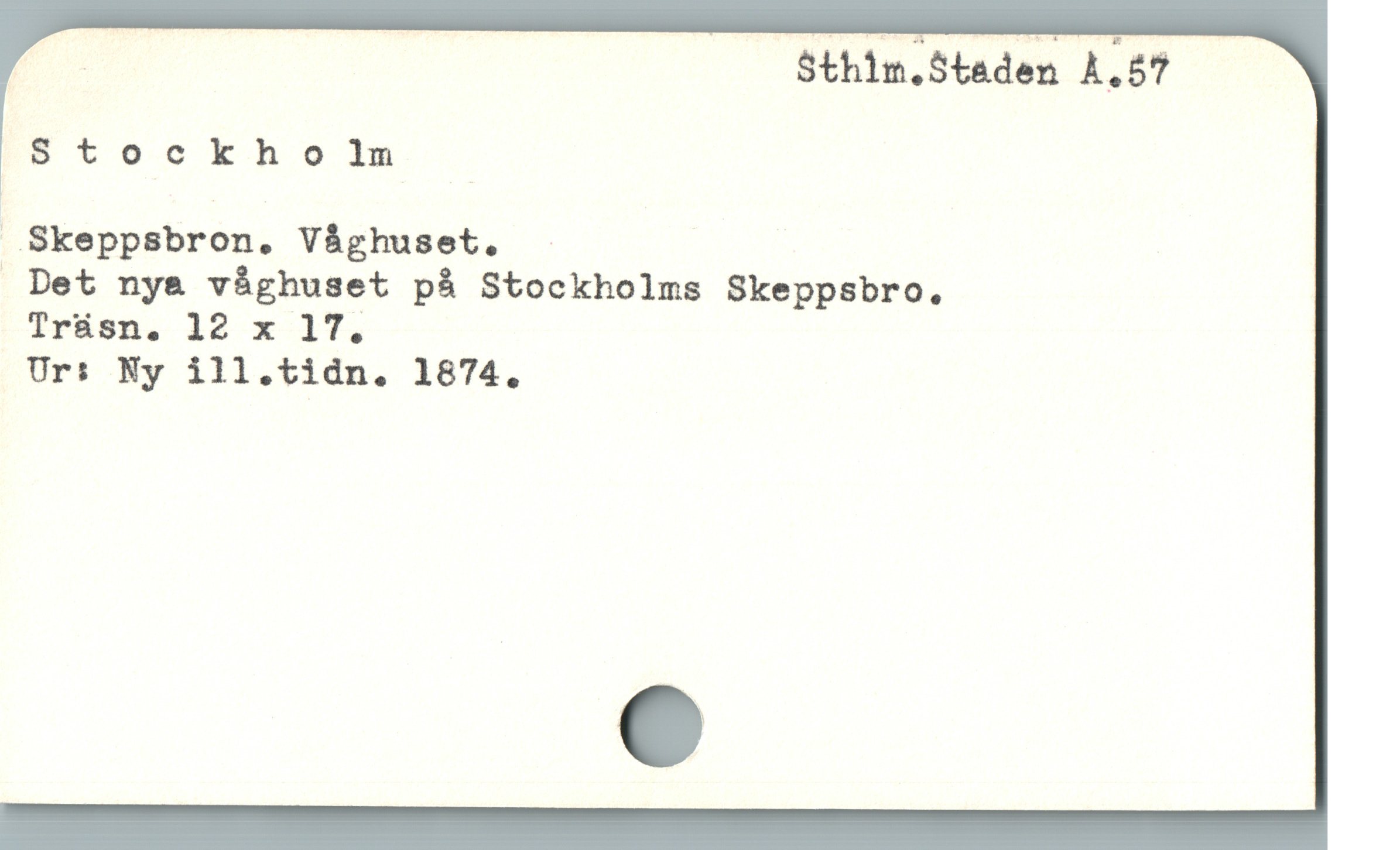  i — Sthim.Staden A.57
Stockholn

| Skeppsbron. Vághuset. :

 Det ny& vághuset på Stockholms Skeppsbro.

Trüsmn. 12 x 1T,

Ur: Ny ill.tidn. 1874.
