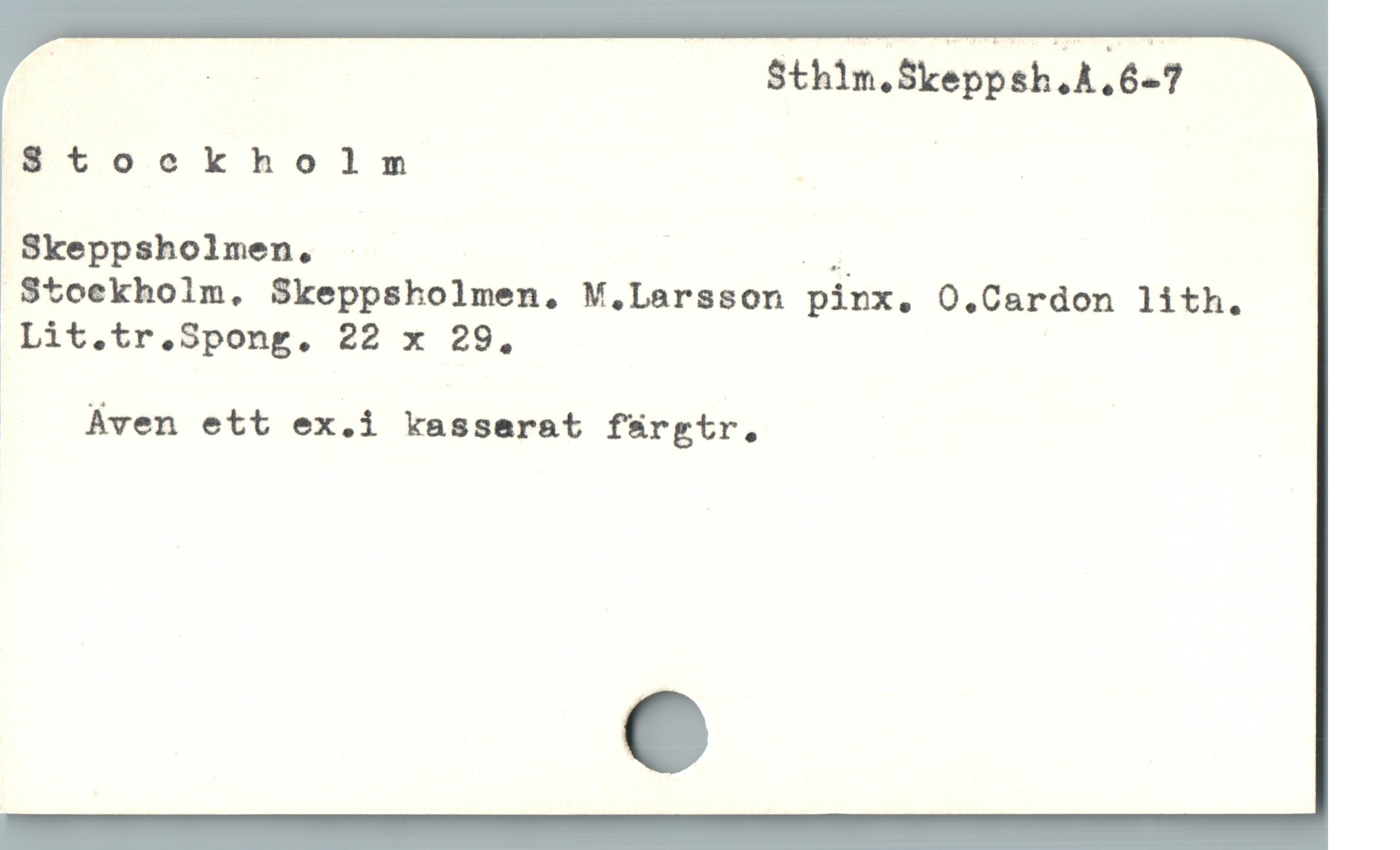  TE Sthin.Skeppsh.A,6-7
$t0ekholm ; |
Skeppsholmen,. - | m
Stoekholm,. Skeppsholmen. M.Larsson pinx. O.Cardon lith.

Lit.tr.Spong. 22 x 29.
F
—  Aven ett ex.i kasserat färgtr.
