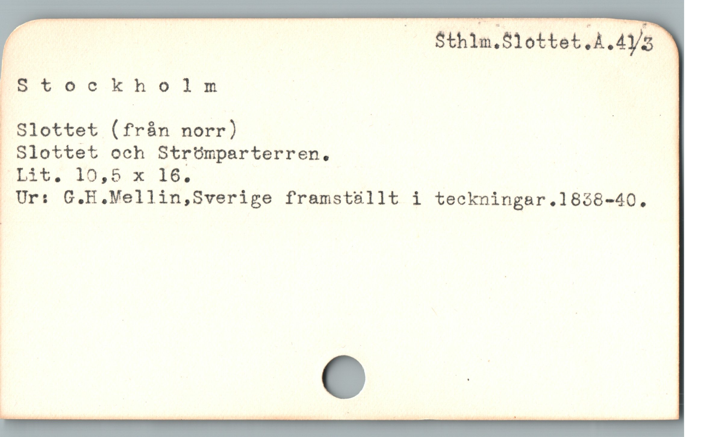  r | — ÉSthin.S1ottet,A.4y5 "
| |
IStockholnm |

Slottet (från norr) | Bl

Slottet och StrÜmparterren.,

Ur: C.H.Mellin,Sverige framstüllt i teckningar.18$8-40.
