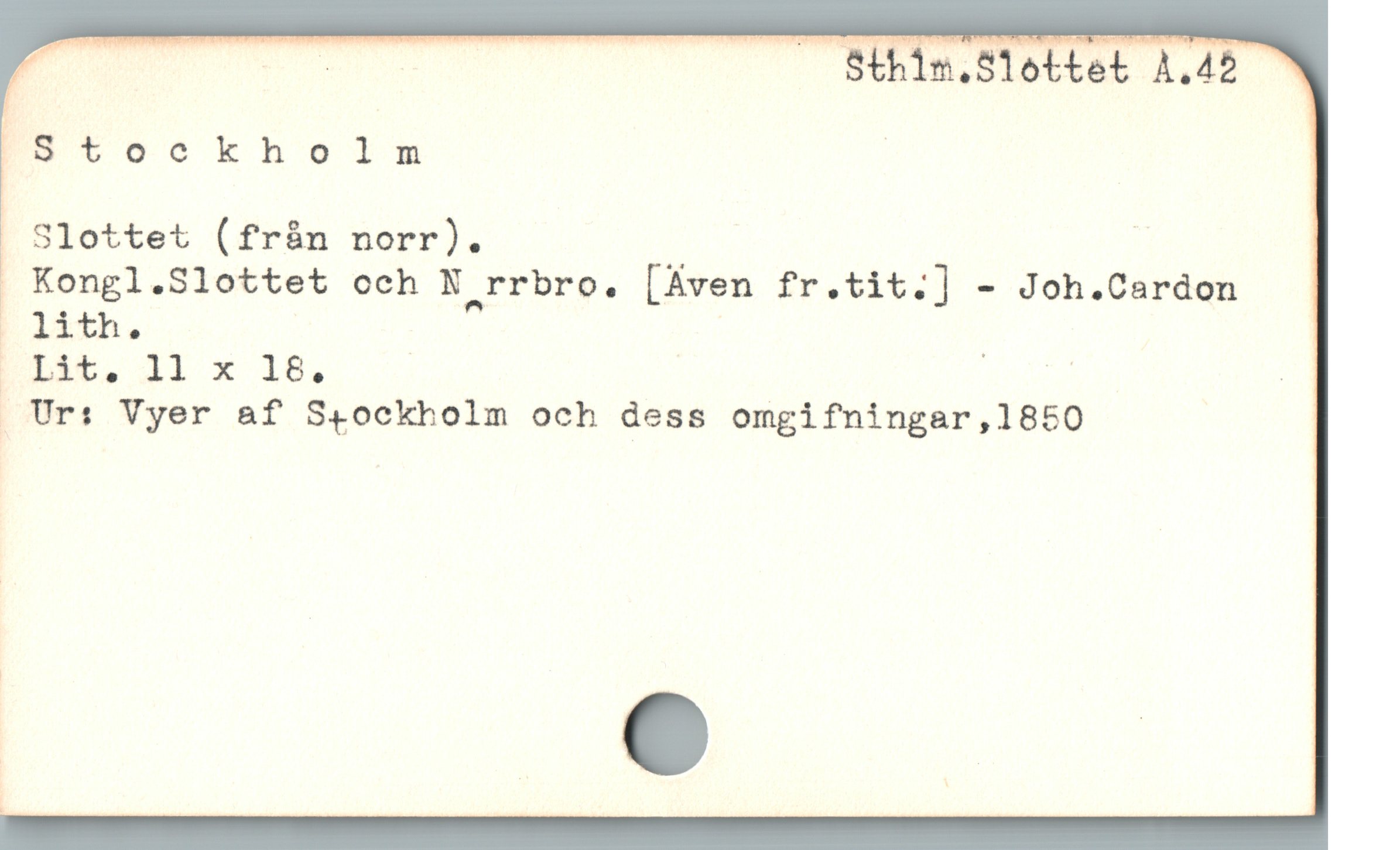  d — U 0 . NEIBISUSUS L00
PsStockholm | |
Slottet (fràn norr). |
Kongl.Slottet och N rrbro. [Aven fr.tit.] - Joh.Cardon
lith.

Lit. 1l x 18, | j | |
, Urs Vyer a&f Stockholm och dess omgifningar,1850
