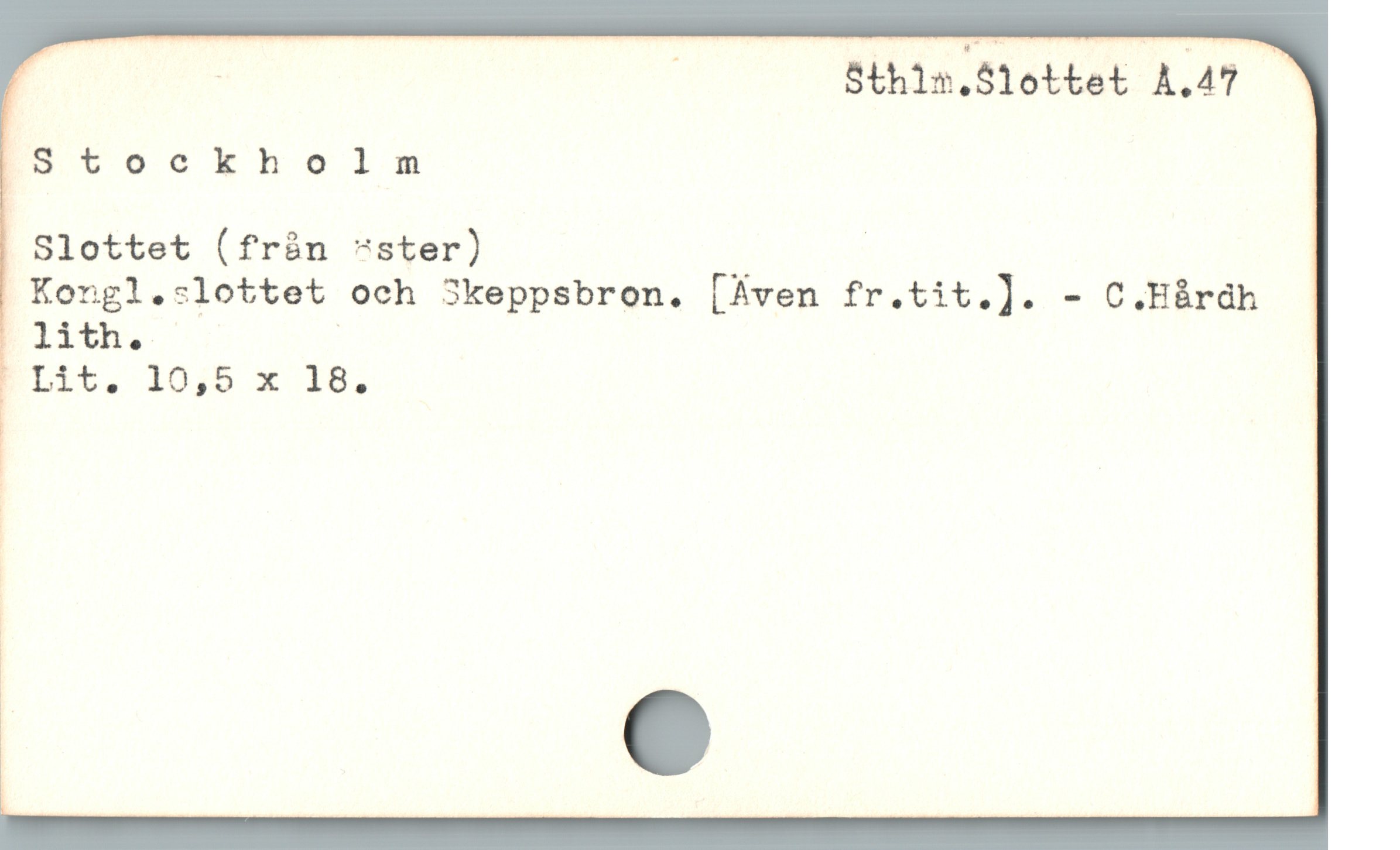  d | ; Sthis.S1ottet A.47 X

EIStockholnm

 Slottet (fràn ^"ster) | | |
Kongl.slottet och 3keppsbron. [Aven fr.tit.]. - C.Bárdh
11th.. '

ELIt, 10;5 x IB, |

E
