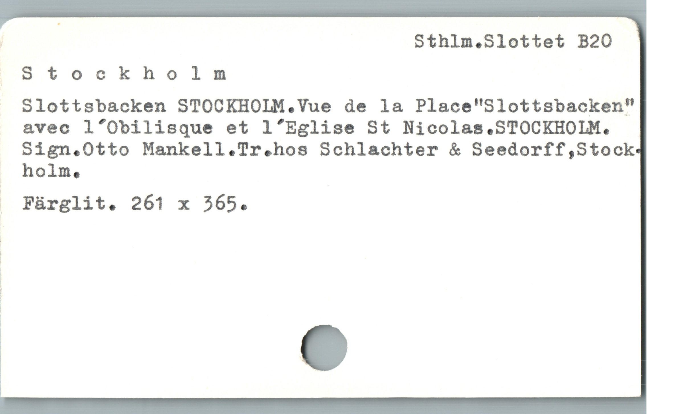  Stockholm

. Slottsbacken STOCKHOLM.Vue de 1a Place"Slottsbacken"
avec l'Obilisque et l'Eglise St Nicolas.STOCKHOLM:.
Sign.Otto Mankell.Tr.hos Schlachter & Seedorff,Stock

| holm,

. Fürglit. 261 x 565.

|

f e

|

