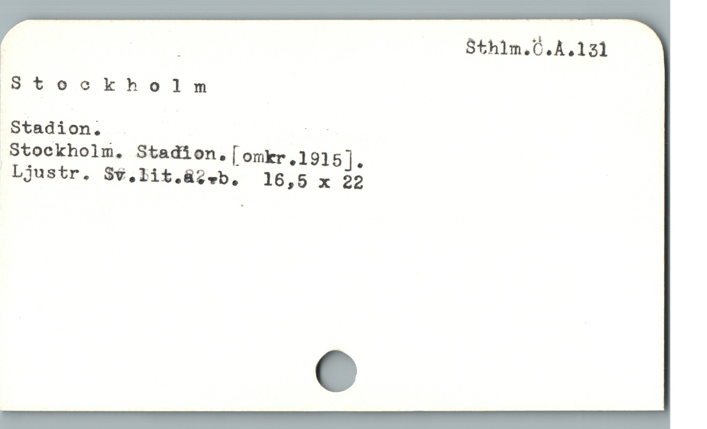  | | : $thim.0,A,121
' Stockholm

Stadion;_- i

Stoekholm. Stadion.[omkr.1915].

 Ljustr. $$.1it.ü2«b. 16,5 x 22
