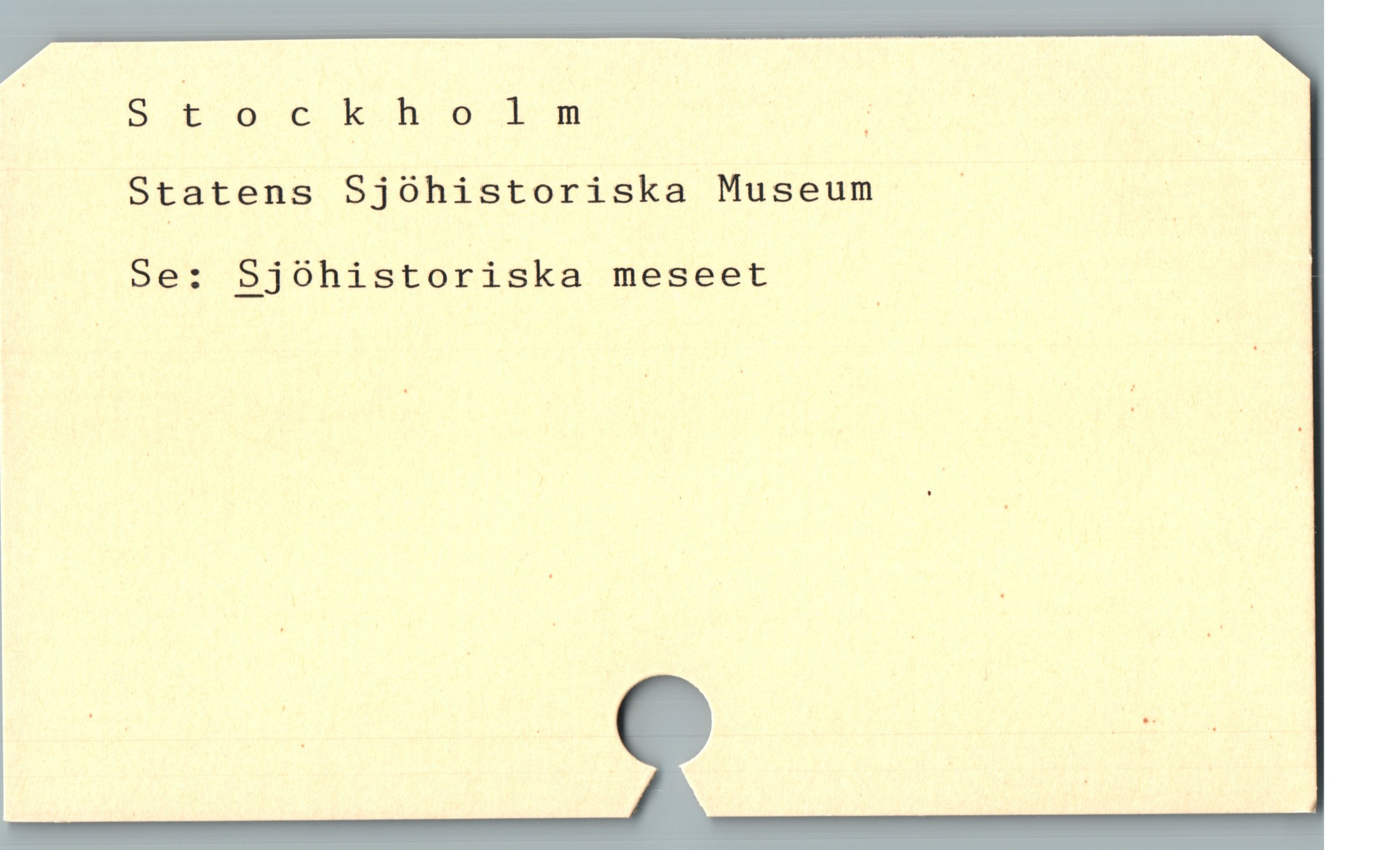  hOOOH EC B6 kohocw oW
Statens Sjóhistoriska Museum j
5e: Sjóhistoriska meseet
