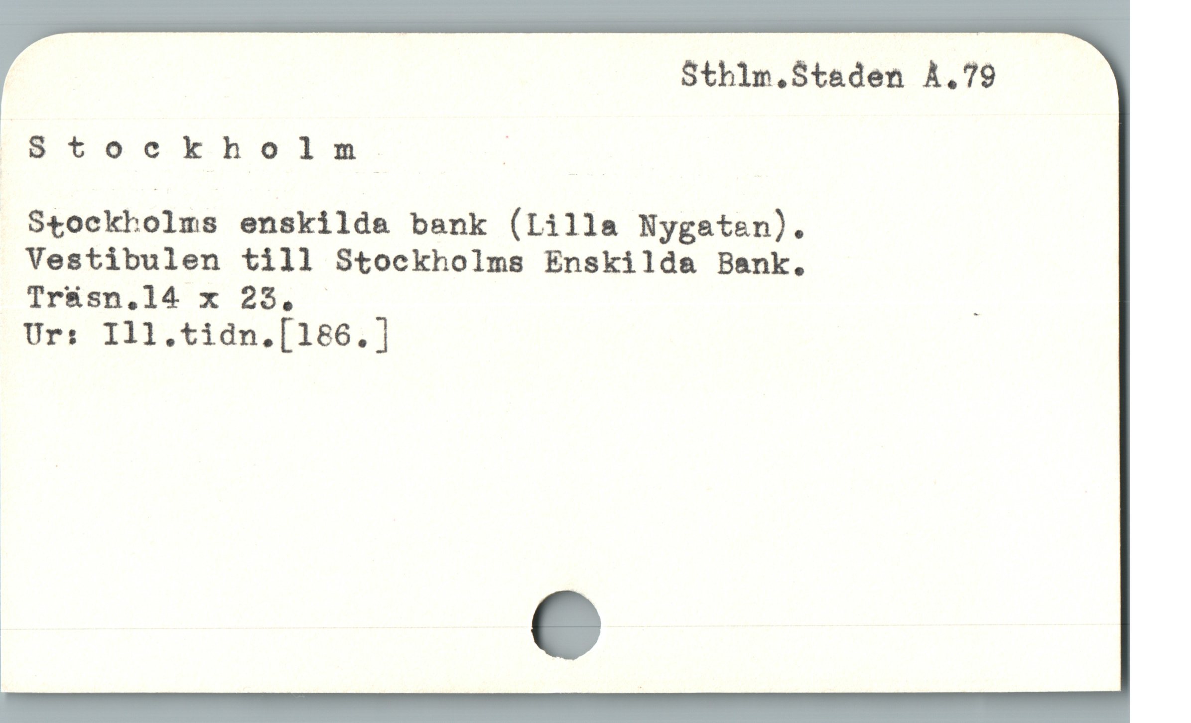  Sthlm.Staden À.79
W;Stockholm; f
Stockholms enskilda bank (lilla Nygesten).
Vestibulen till Stockholms Enskilda Bank.
Tr&sn.l4 x 235, ' :
Ur: Ill.tidn.[186.]
]
