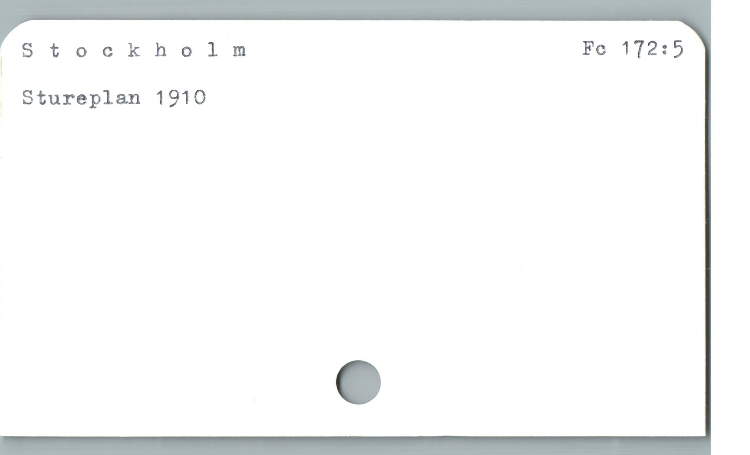  (Stockholm Fo 1T12:5
» Stureplan 1910
