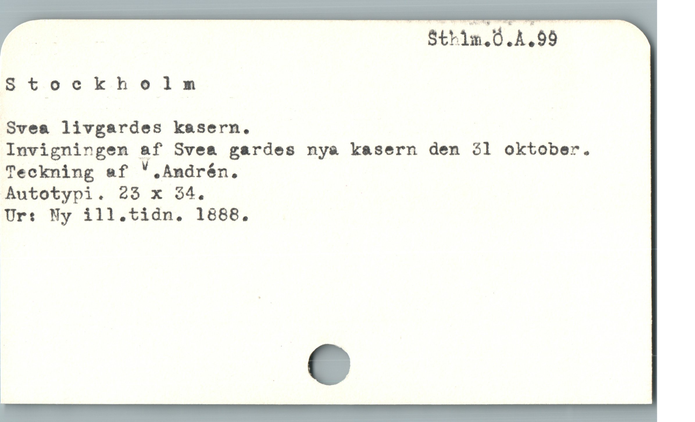  : Strim.Ö.4.99

Stockholm

Svea livgardes kasern.

Invigningen af Svea gardes nya kasern den 31 oktober.

Teckning &f ".Andrén.
Autotypi. 23 x $4.

Ur: Ny ill.tidn. 1888,.
|
