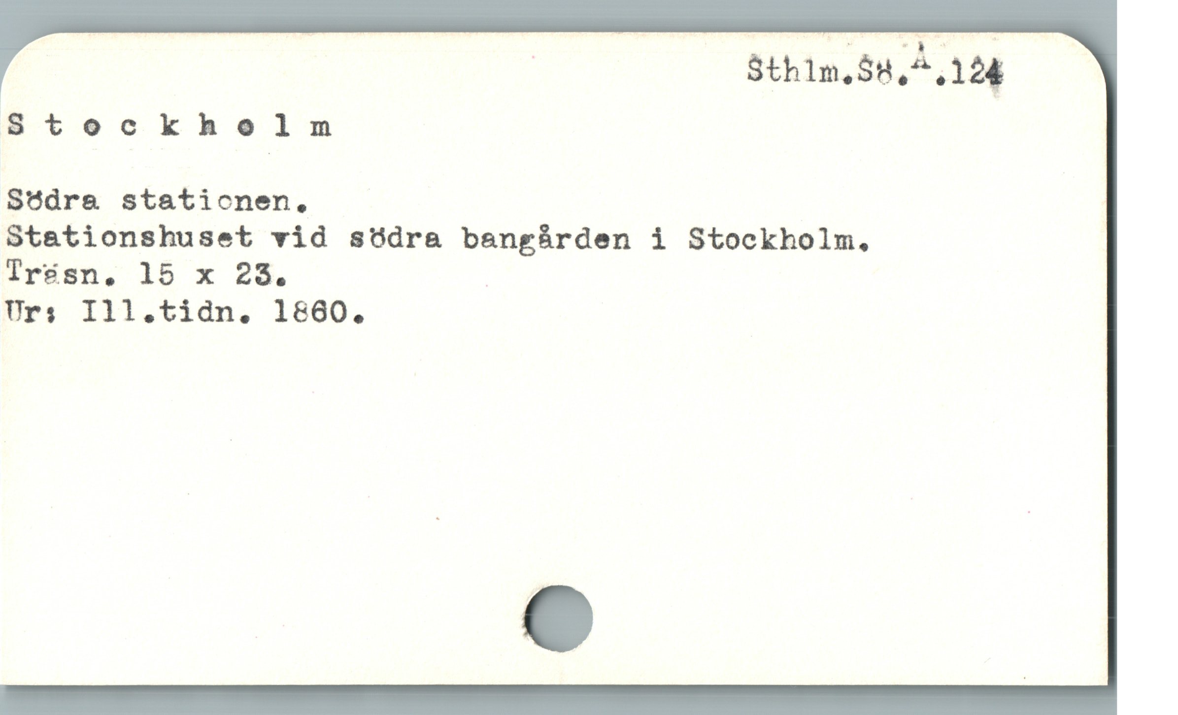  Sthlm.åä.a.låf
S tockholn
Sädra staticnen,
Stationshuset vid södra bangürden i Stockholm,
Ir$sn. 15 x 28. :
Urs; Ill.tidn. 1800.
