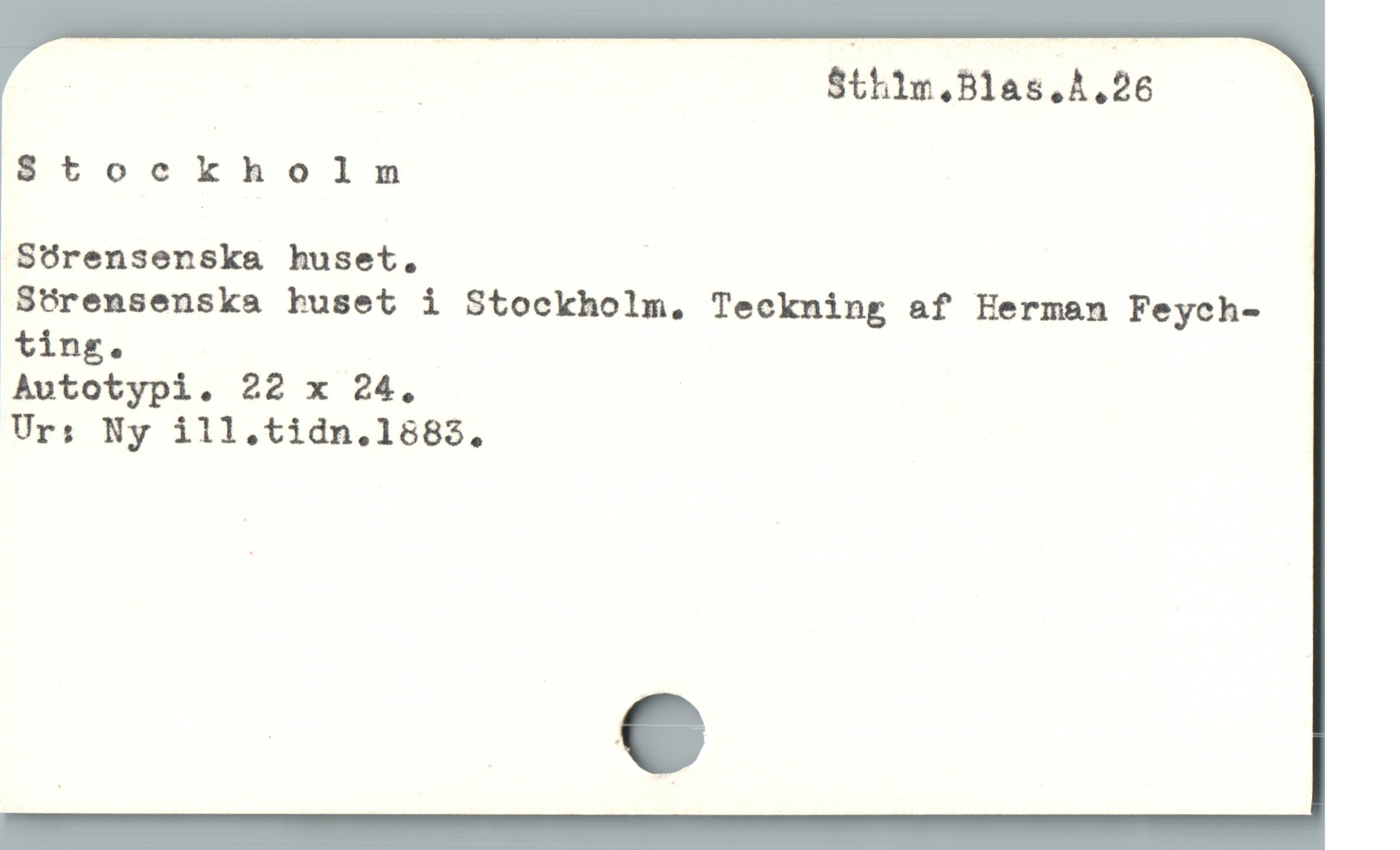  Stockholm

Sörensenska huset. :

Sörensenska buset i Stockholm, Teckning af Herman Feych-
Autotypi. 22 x 24.

Ur: Ny ill.tidn.l682,
