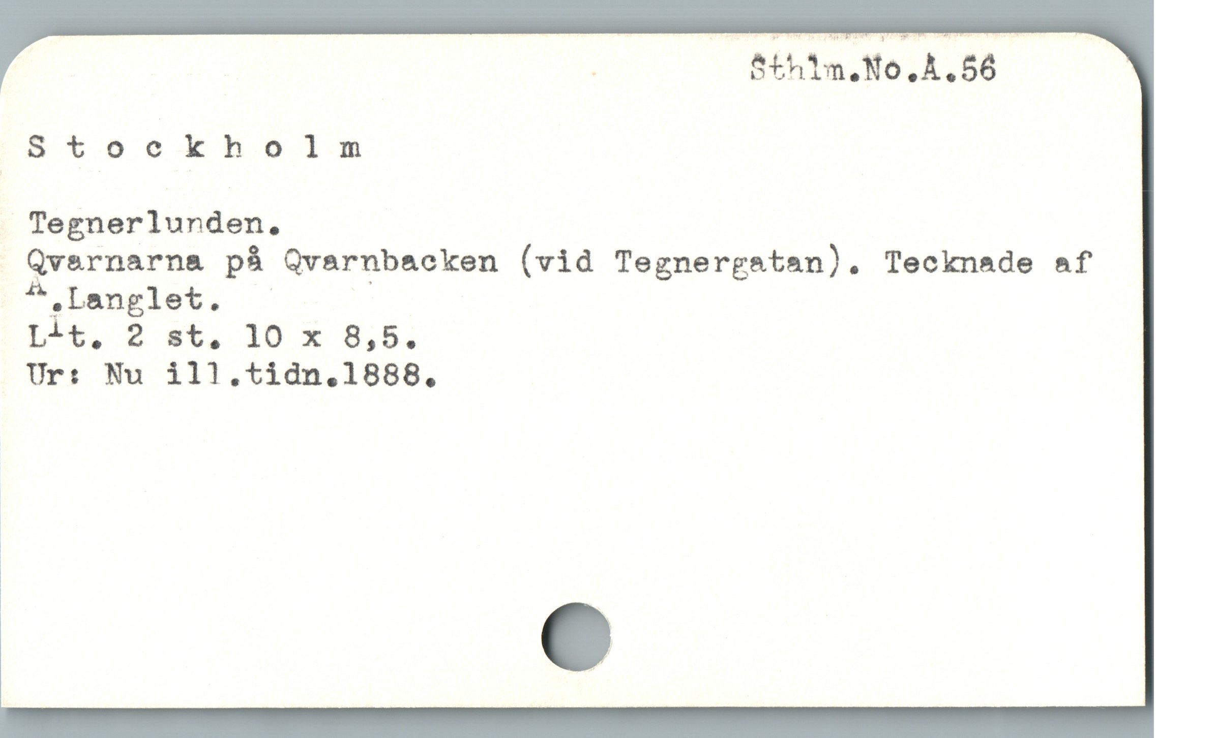  Stockholm

Tegnerlunden.

Qvernarna på Qvarnbacken (vid Tegnergstan). Tecknade af
^ Langlet. -

1/4. $ 44 10 x 8,5.

Ur: Nu ill.tidn.1888.

