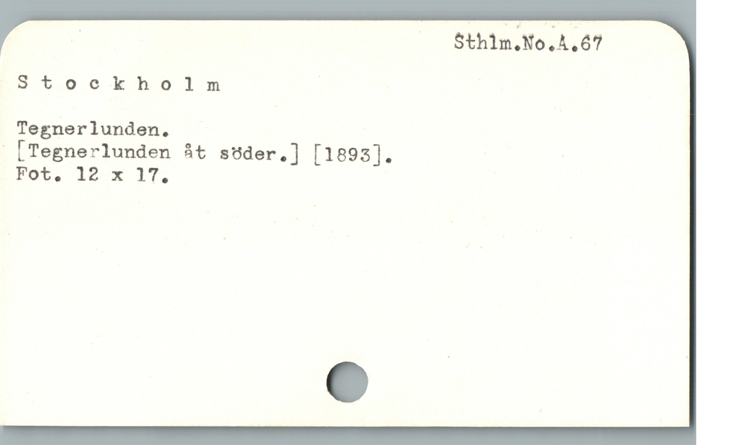  ; — $thin.No,A,67
gStookhs9o]ln '
Tegnerlunden.

 LTegnerlunden àt söder.] [1893]. !
Fét, IB« 1T,
