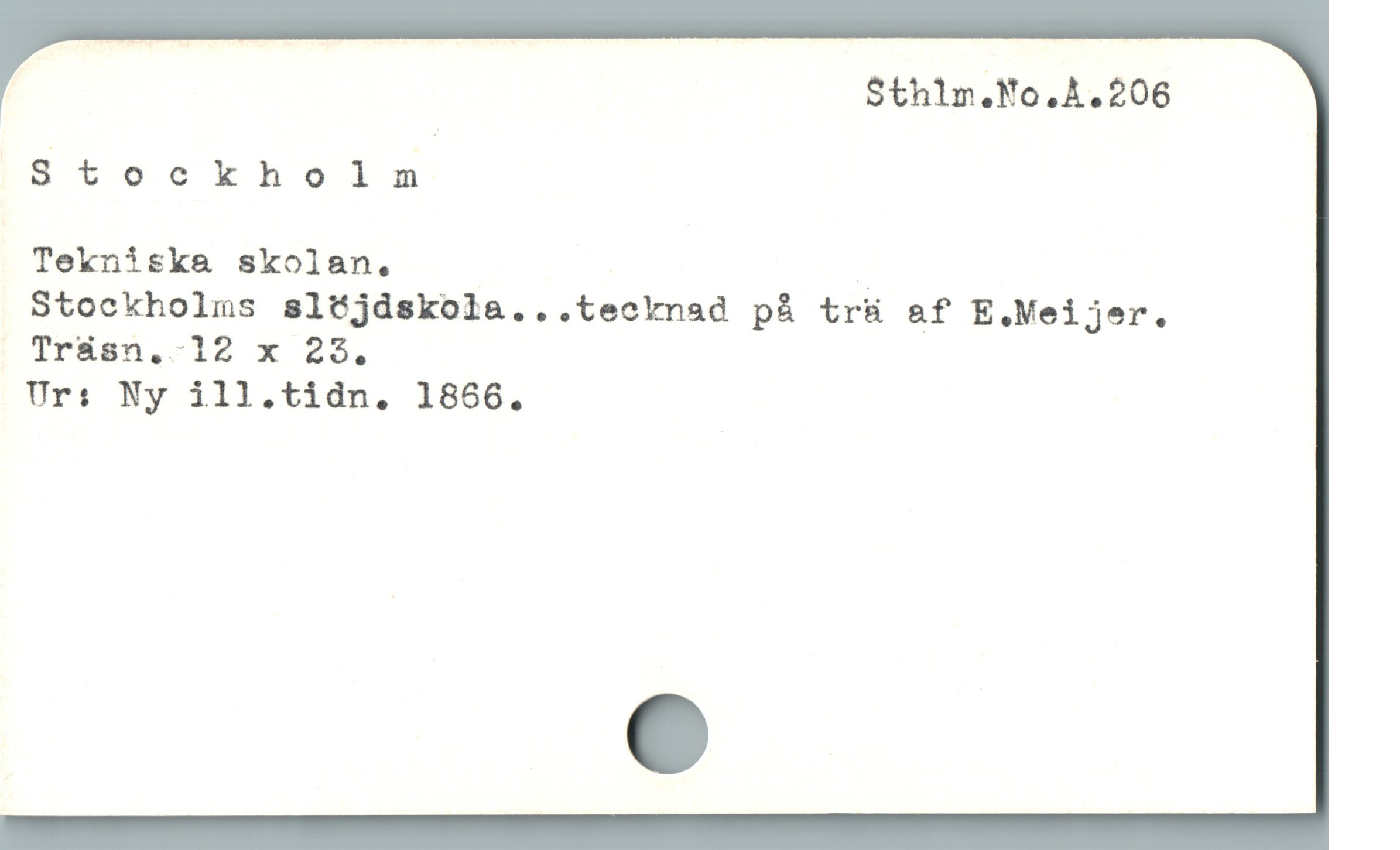  Stockholnm

Tekniska skolan. ]

Stockholms slójdskola...tecknad pà trü &f E.Meijer.
Trisn..12 x 25.

Ur: Ny ill.tidn. 1866.
