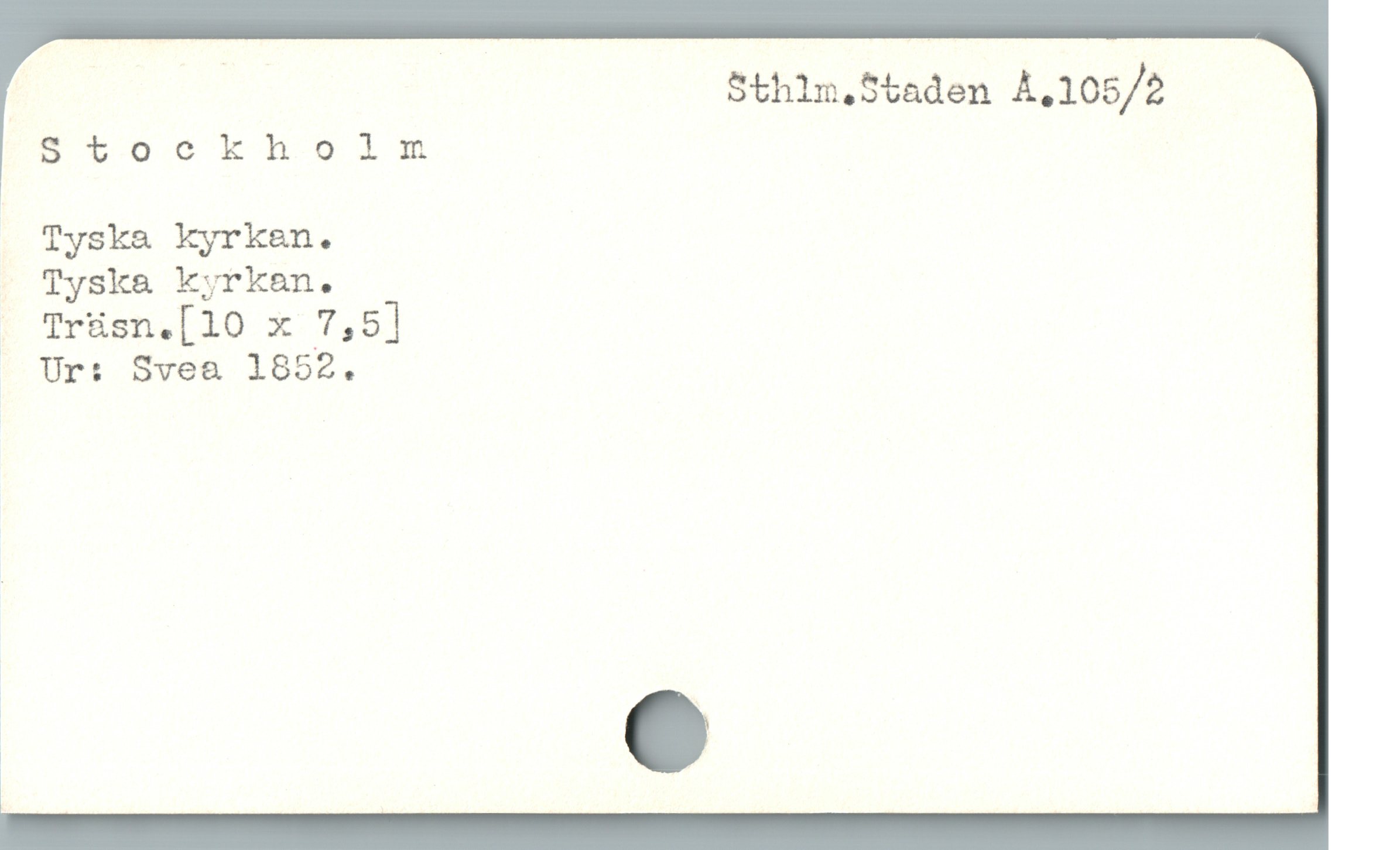  Sthlm.Staden Å.105/2
Bv b5oo0tktuHub0md1im
|
Tyska kyrkan.
Tyska kyrkan.
. Trüsn.[10 x 7,5]
Ur: Svea 1852.
