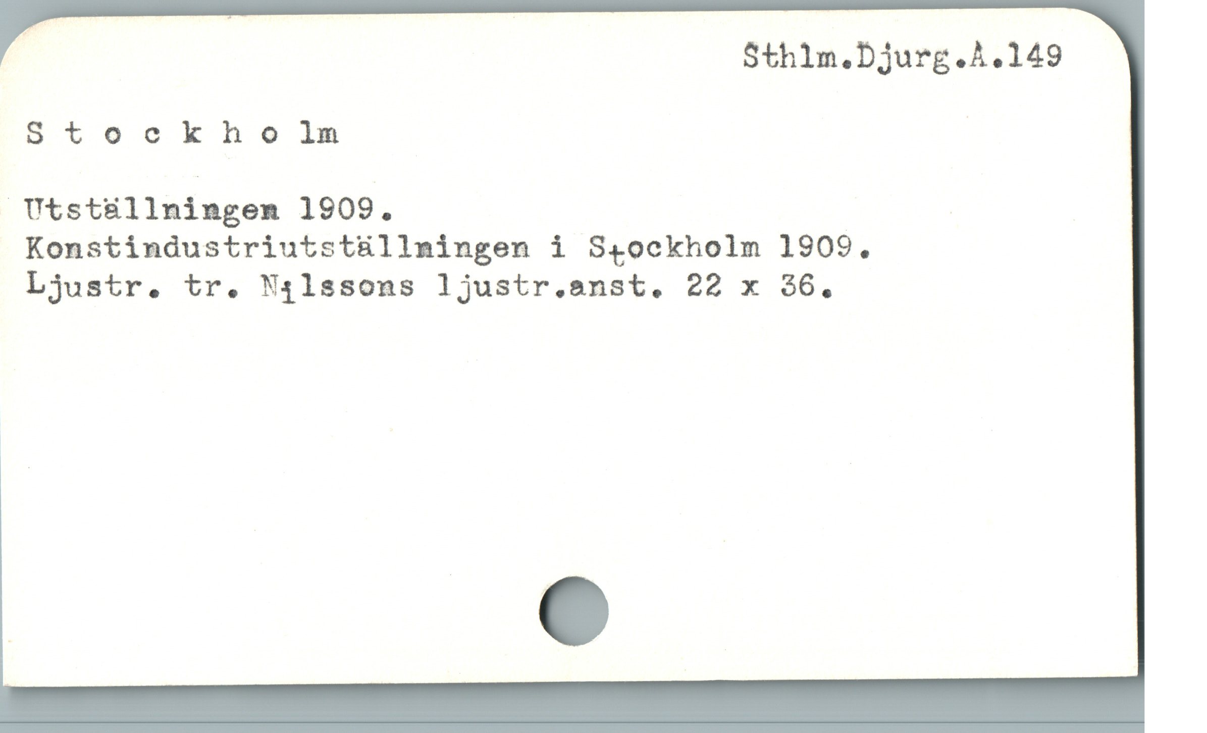  ; Sthim.Djurg.A.149
Stockho]1nm

oUtställninger 1909.

Konstindustriutst&üllnmingen i S&íockholm 1909.,

Ljustr. tr. W4lssons ljustr.snst. 22 x 36.
