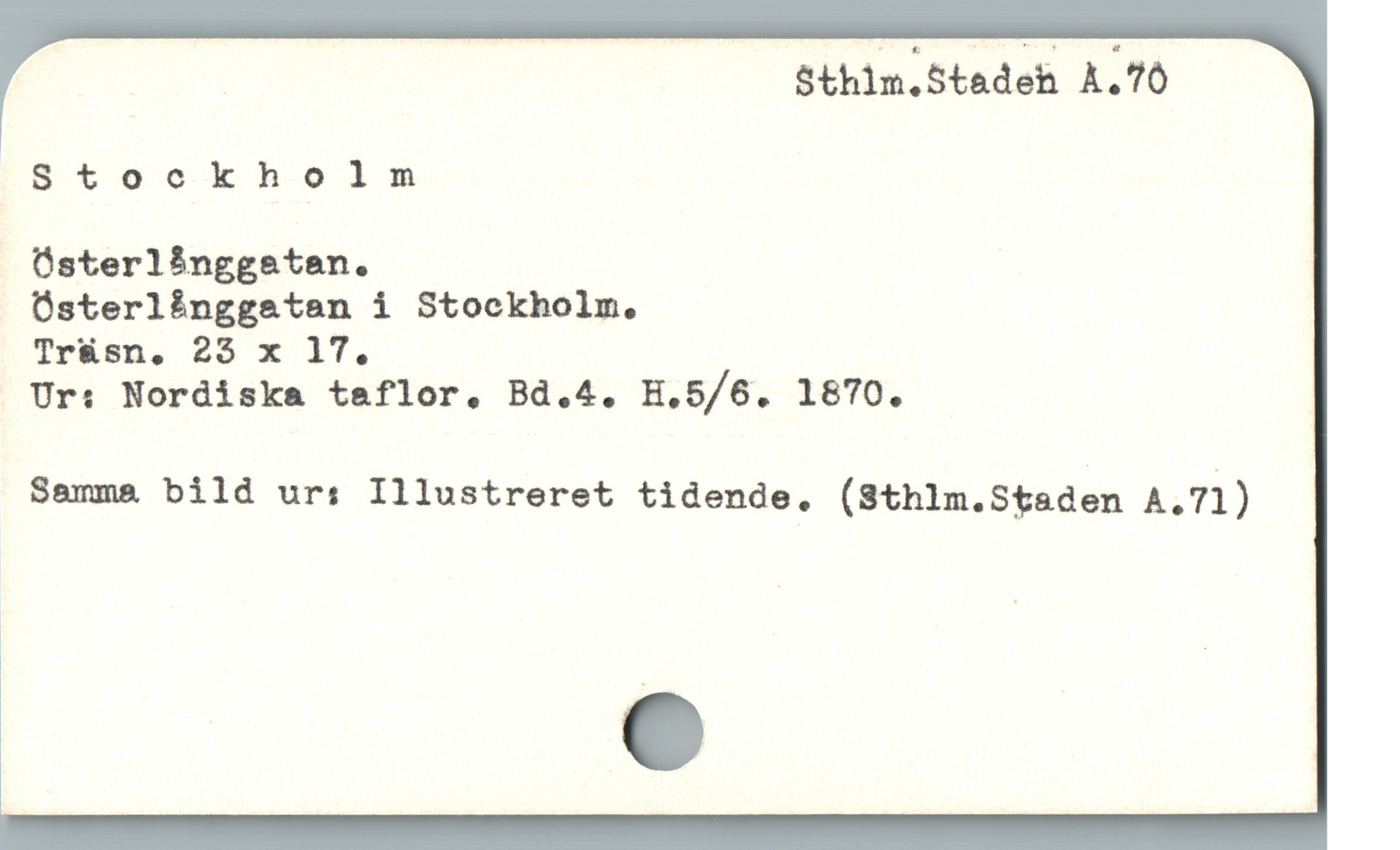  Sthim.Stadeh A.70

8tookholm
. Üsterlinggstan.

Österlånggatan i Stockholm.

Tr&sn, 25 x 17.
»Ur: Nordiska taflor, Bd.4. H.5/6. 1870.

Samma bild ur: Illustreret tidende, (Sthlm.Sþadän A.?i)
l :
