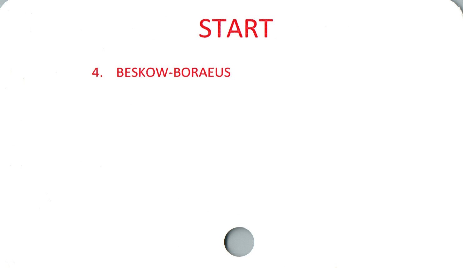  ﻿START

4. BESKOW-BORAEUS