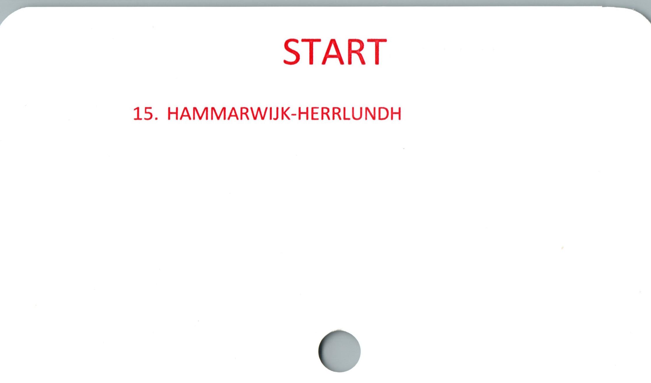  ﻿START

15. HAMMARWIJK-HERRLUNDH