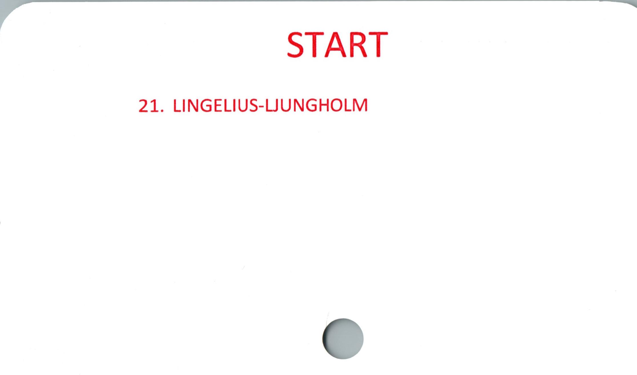 LINGELIUS-LJUNGHOLM ﻿START

21. LINGELIUS-LJUNGHOLM