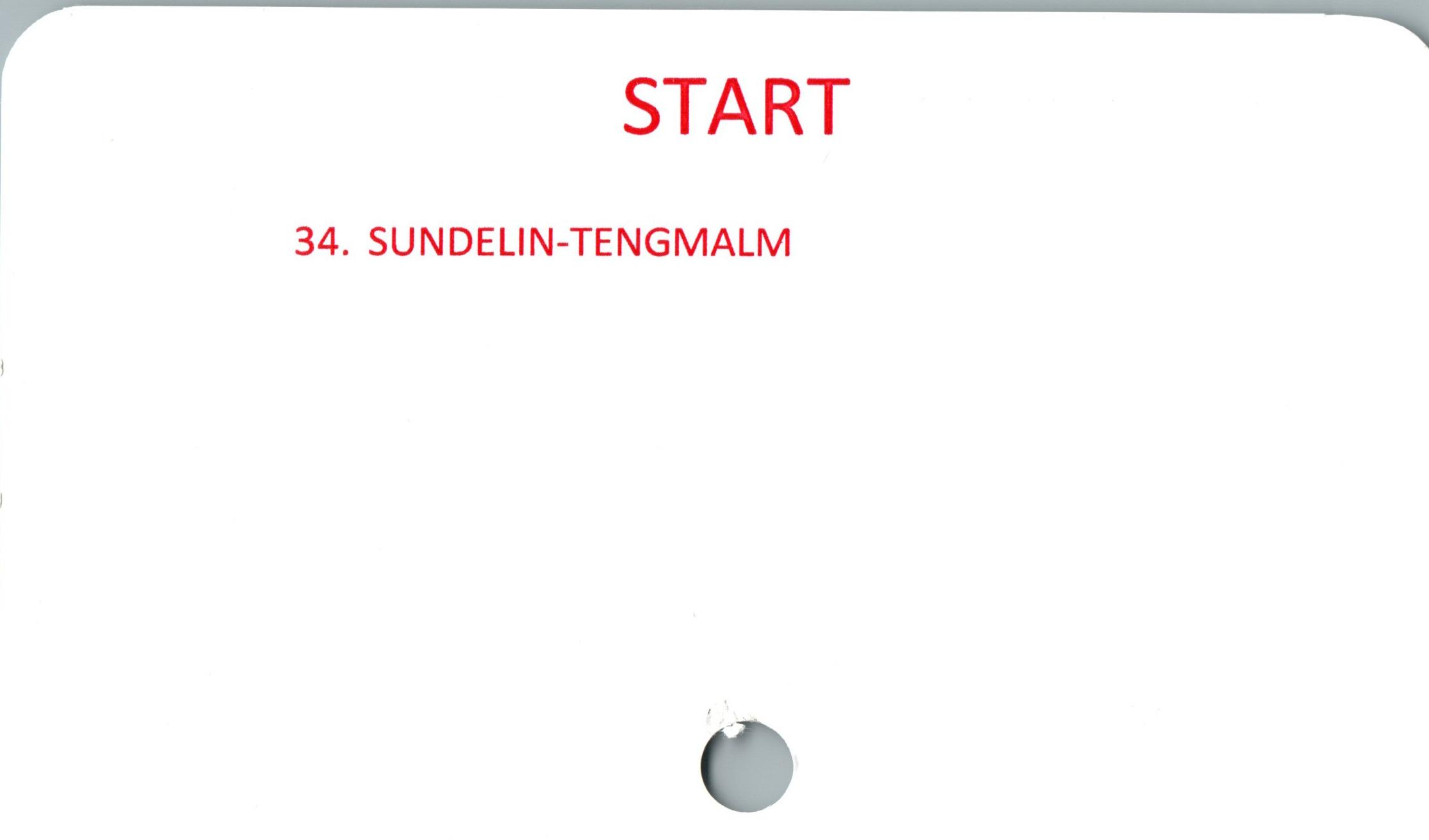  ﻿START

1

34. SUNDELIN-TENGMALM